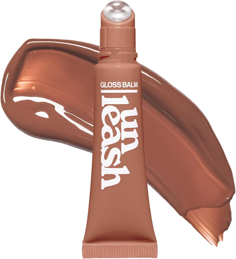 Sunset Dazzle Lip Gloss Balm, Hydrating Tinted Lip Balm with Glossy Shimmer, Lightweight & Moisturizing Vegan Formula with Peptides, Vitamin C & Vitamin E (No.0 Waikiki) 0.35 oz - No.9 Vienna