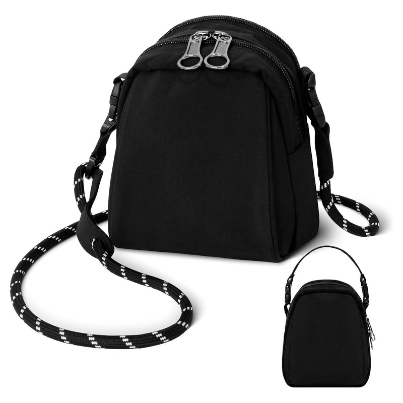 Crossbody Bag Sling Purse for Women Men Girls, Multi Position Cute Handbag Mini Clutch Purse with Zipper Closure For Travel Leisure and Beach Trips