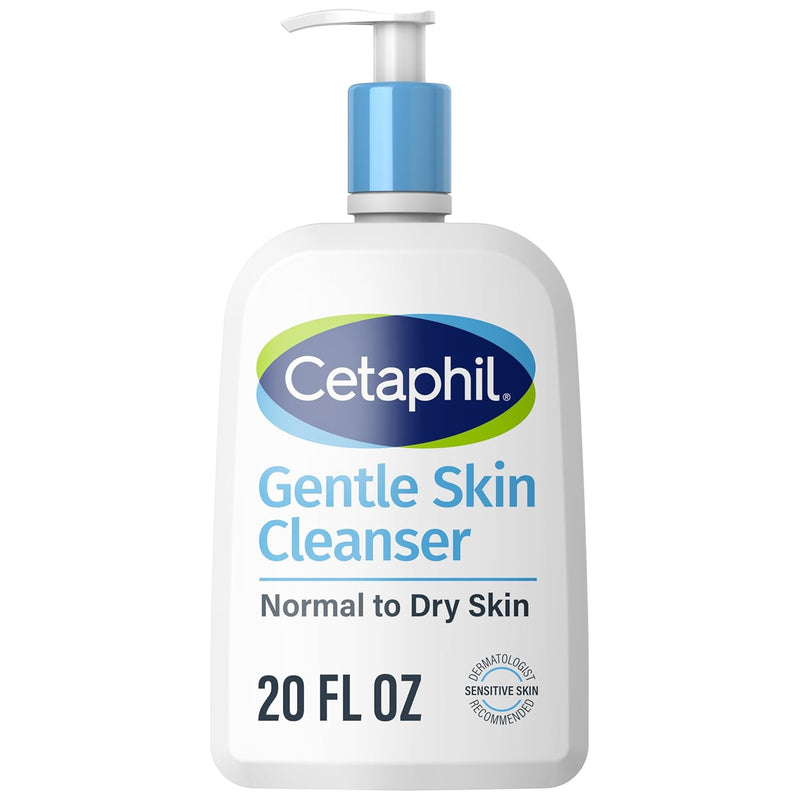 CETAPHIL Face Wash by , Hydrating Gentle Skin Cleanser for Dry to Normal Sensitive Skin, NEW 20 oz, Fragrance Free, Soap Free and Non-Foaming