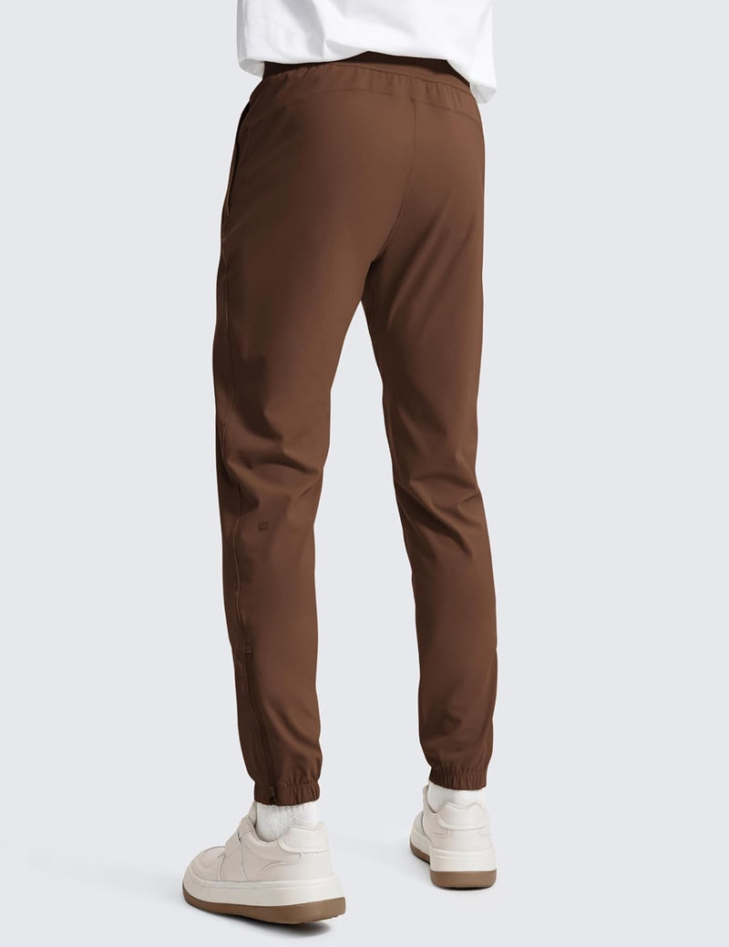 CRZ YOGA Men's Lightweight Jogger Pants - 30'' Elastic Stretchy Pants with Side Pockets