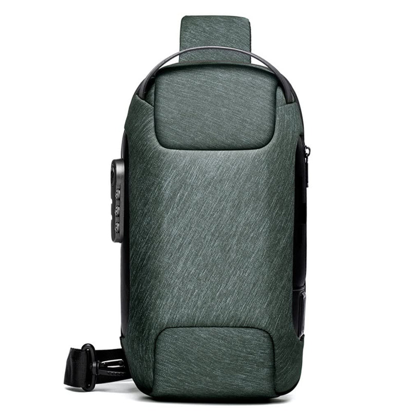 ZYING Anti theft Crossbody Sling Bag for 9.7in iPad, Army Green