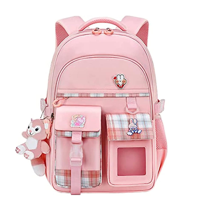 Girls Backpack, Kid School Backpacks Cute Book Bag with Compartments for Teen Girl Kid Students, Kids' Student Elementary School Bag