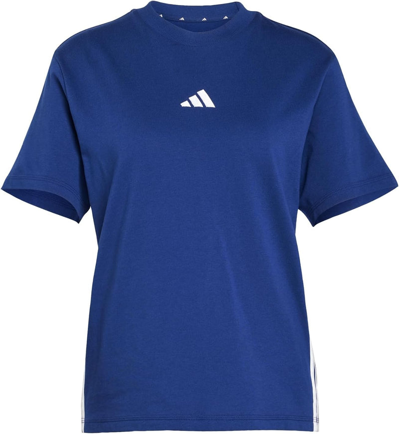Women Essentials 3-Stripes Cotton T-Shirt - Blue
