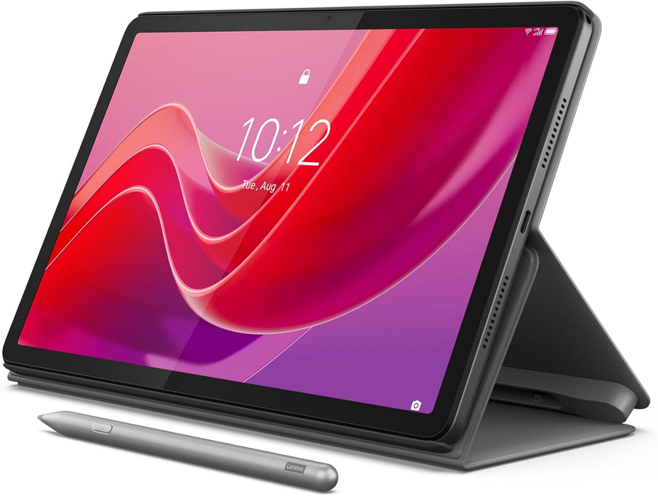 Lenovo Tab M11 11" FHD WUXGA Anti fingerprint 90Hz Display with MediaTek Helio G88 2GHz processor, 8GB RAM, 128GB Storage expandable, Folio + Pen included, Android 13, Luna Grey [ZADA0351AE]