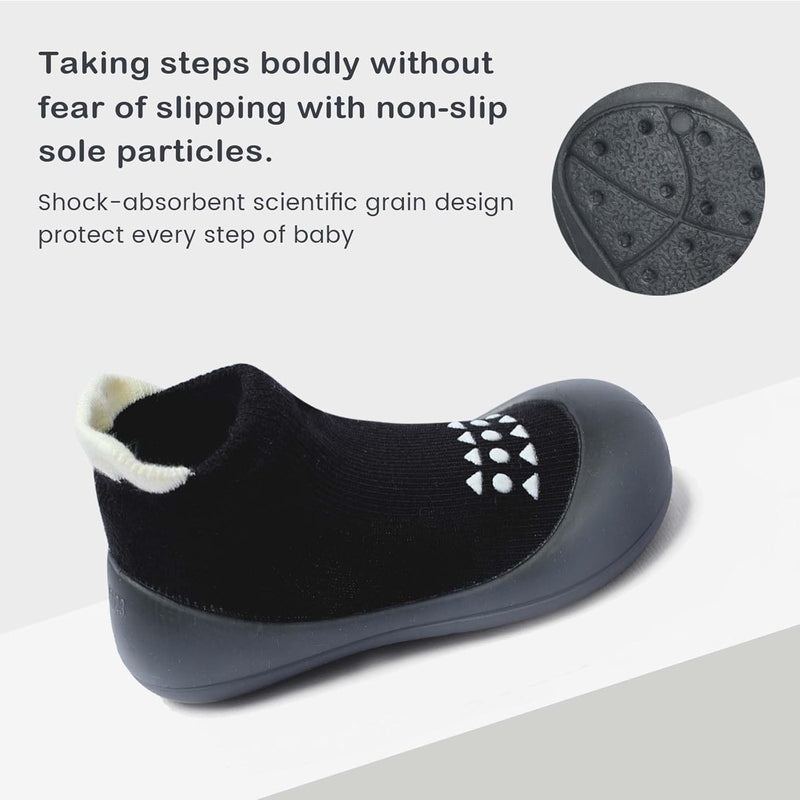 Bearbay Baby Sock Shoes Baby Walking Shoes Infant Non-Slip Breathable Slippers with Soft Rubber Sole Baby Boys Girls Sneakers