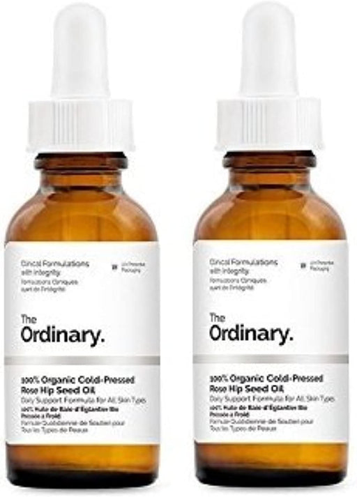 100% Organic Cold-Pressed Rose Hip Seed Oil, 30ml - 29.57 ml (Pack of 2)