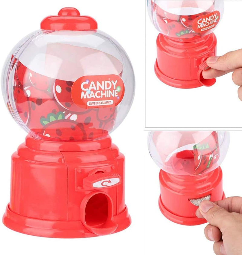 Candy Vending Machine Cute Sweets Mini Candy Machine Bubble Gumball Dispenser Coin Bank