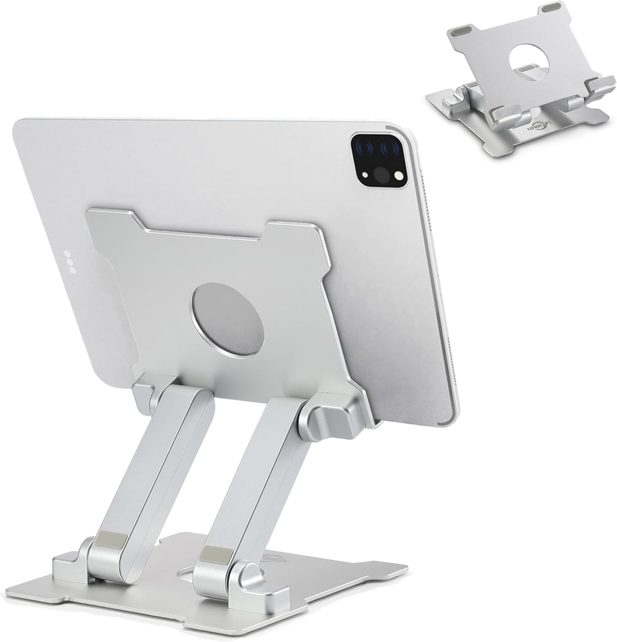 KABCON Tablet Stand Holder, Kabcon Multi-angle Adjustable Aluminum Tablets Holder for Microsoft Surface Pro Pro1 Pro2 Pro3 Pro4, 6-12in iPad, Air, Mac & Kindle, Mount for Home, Office & Count – image 1