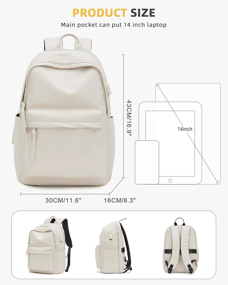 VECAVE Lightweight Casual Laptop Backpack Purse for Women,Travel Backpack with laptop compartment