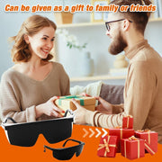 AZONEE Pack of 2 Laser Safety Glasses IPL 190 nm-2000 nm Laser Eye Protection Glasses for Hair Removal Treatment, UV Protective Glasses, Splash-proof Goggles, Dust and Sand Proof with Protective Box