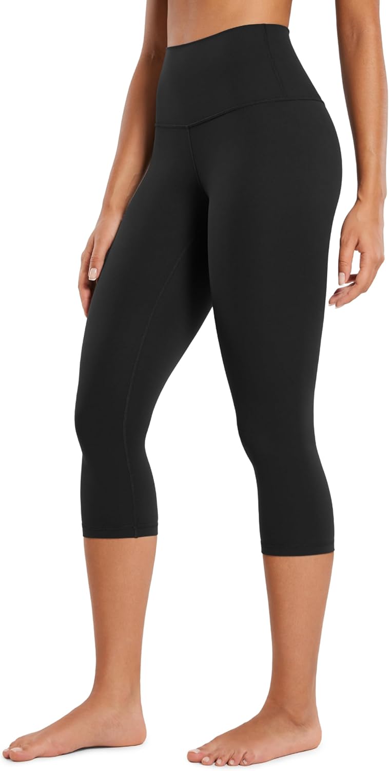 CRZ YOGA Womens Butterluxe High Waisted Lounge Legging 19 Inches - Workout Leggings Buttery Soft Capris Yoga Pants