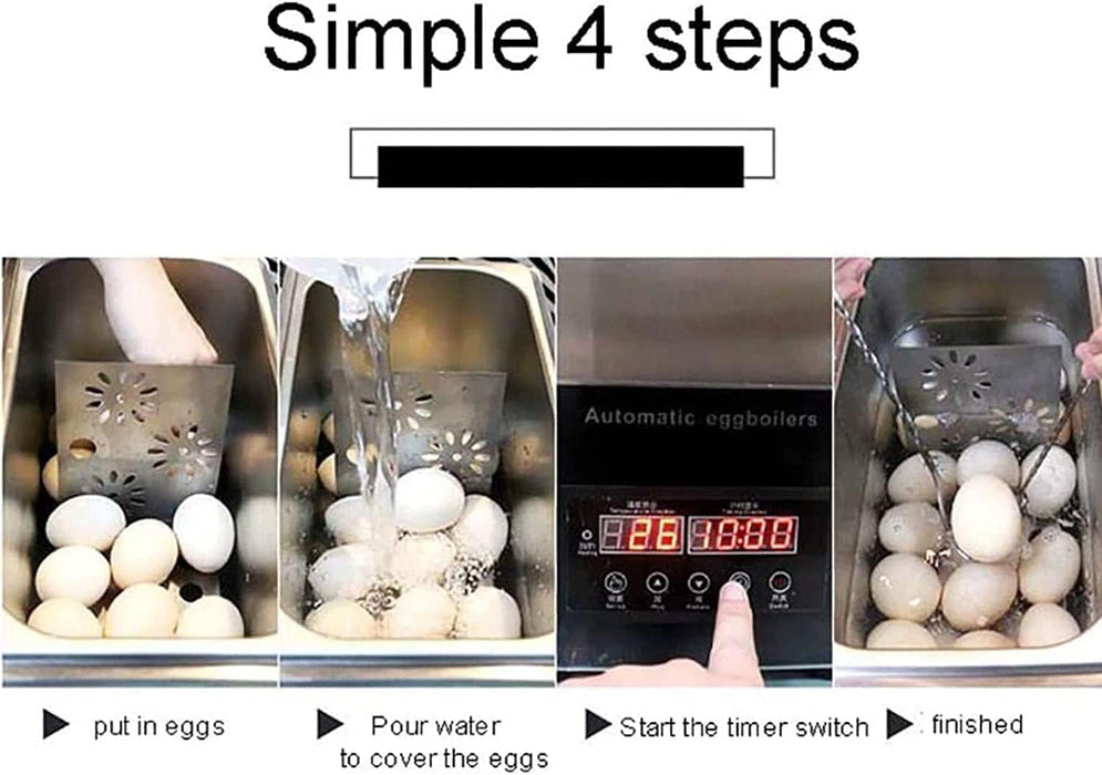 SONLED Automatic Commercial Egg Boiler, Hot Spring Egg Cooker, 50Pcs Large Capacity Intelligent Half-Boiled Egg Soft-Boiled Egg Machine, Electric Egg Cooker and Omelette Device