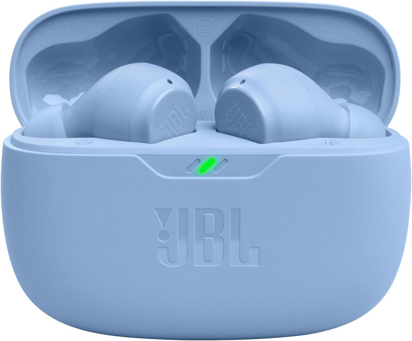 JBL Vibe Beam - True Wireless JBL Deep Bass Sound Earbuds, Bluetooth 5.2, Water & Dust Resistant, Hands-free call with VoiceAware, Up to 32 hours of battery life (Black)