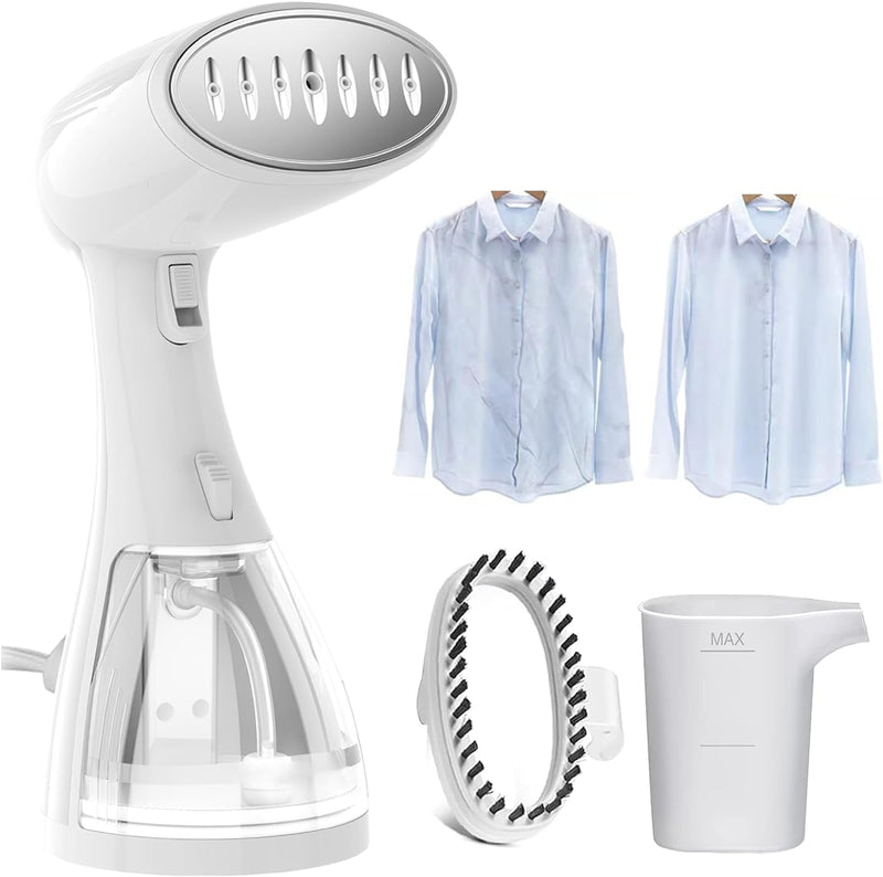 Sunfee Clothes Steamer, Handheld Garment Steamer 1500W 300ml Travel Steam Vertical Strong Steam Iron Auto Cut-Off Powerful For Home, Office & Travel