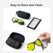 xTool Laser Safety Glasses, Compatible with 316nm-450nm & 900nm-1080nm Laser, Including xTool F Series, F1 Ultra, F2 Ultra, F2 Ultra UV, S1, M1 Ultra, M1, D1 Pro, 50g Lightweight Design