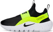 FLEX RUNNER 4 PS unisex-child Slip-On Shoes - BLACK/BLACK-VOLT-WHITE