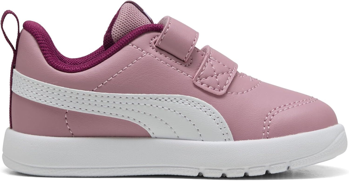 PUMA Courtflex V3 V Inf Poised Pink-PUMA Whit unisex-child Shoes