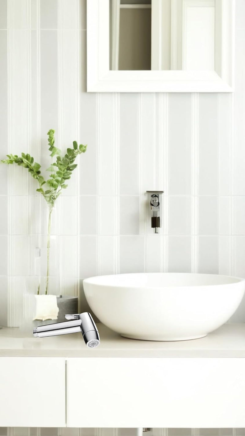 Sweet seven Bidet Sprayer Head - 2 Mode Stainless Steel Handheld for Kitchen and Toilet Cleaning