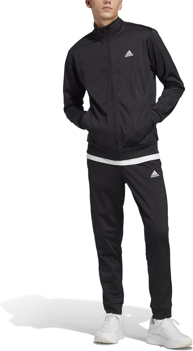 Male Adult Linear Logo Tricot Tracksuit Tracksuit (pack of 1) - BLACK/WHITE/BLACK/WH