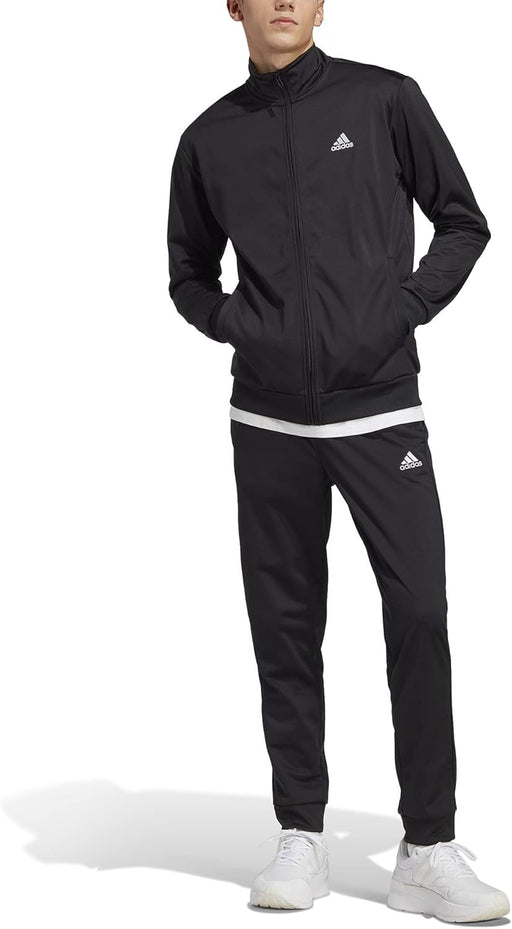 Male Adult Linear Logo Tricot Tracksuit Tracksuit (pack of 1) - BLACK/WHITE/BLACK/WH