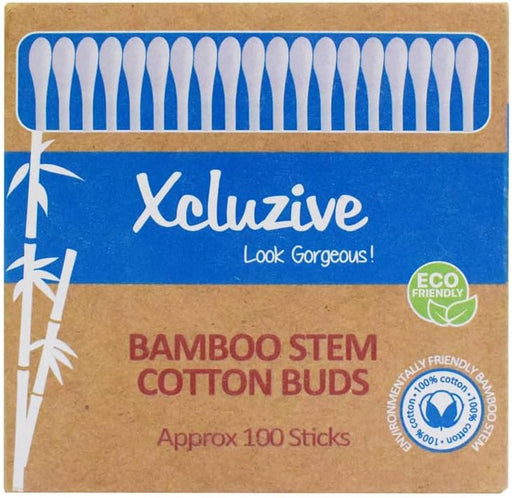 Xcluzive X/Z Bamboo Stem Ear Buds - 100 Pcs