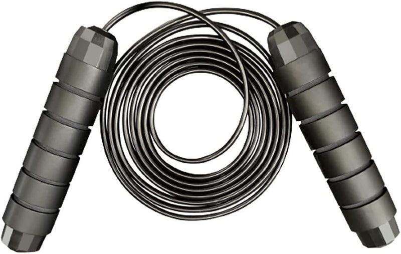 Sky-Touch Jump Rope For Men Women Kids Adjustable Fitness Exercise Jumping Ropes With Foam Antiskid Handles - new-Black