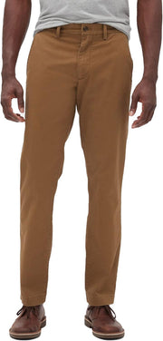 mens V-essential Khaki Straight Fit Khakis - Palomino Brown Global