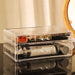 Large Clear Makeup Organizer Skin Care Cosmetic Display Cases Stackable Storage Box With 9 Drawers,Set of 4 By Cq acrylic