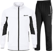 mens Full Zip Full Zip - 3-white + Black