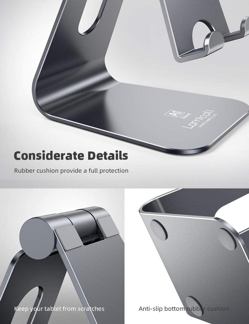 Lamicall Adjustable Tablet Stand For All Tablets Gray A1-Stand G