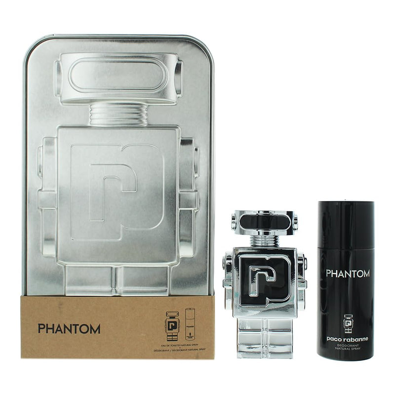 Paco Rabanne Phantom Gift Set 100ml EDT + 150ml Deodorant Spray