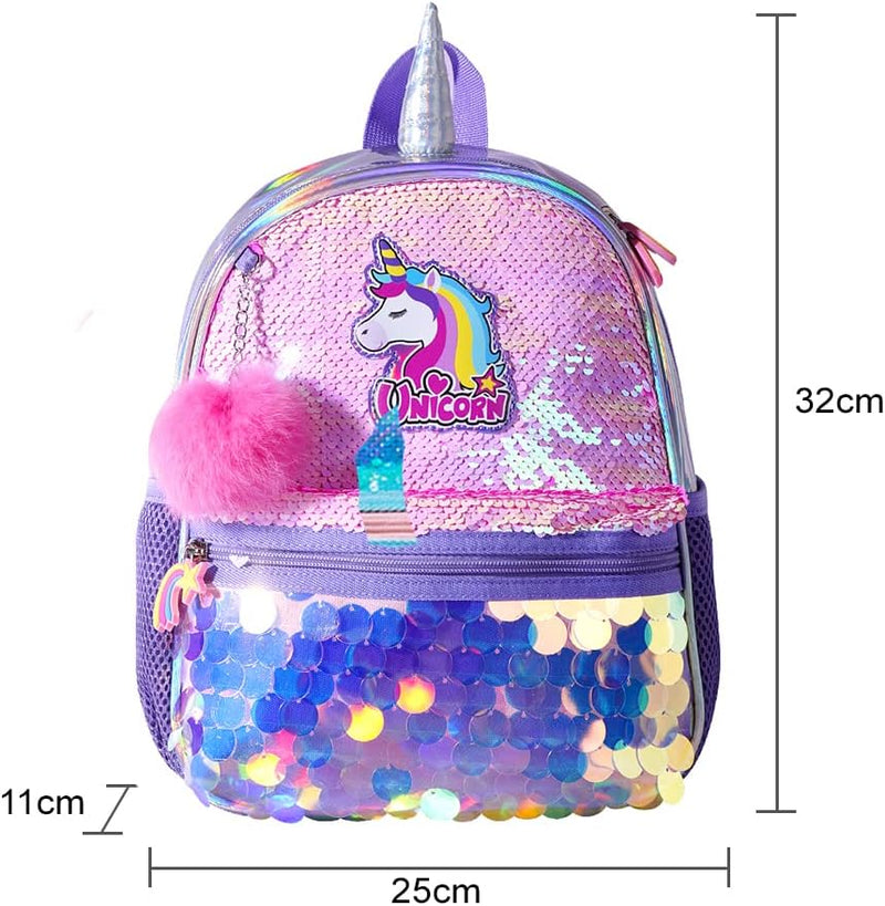 Eazy Kids Unicorn Sparkle Backpack - Pink