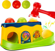 Baybee Hammering Pounding Bench Toys for Kids with Ball Roll Rover, Hammer Toy & 3 Balls Pound a Ball Early Toy Hammer Case Pounding Bench For Kids 1 2 3 Years Boys Girls (Hammer Toy) - Hammer Toy