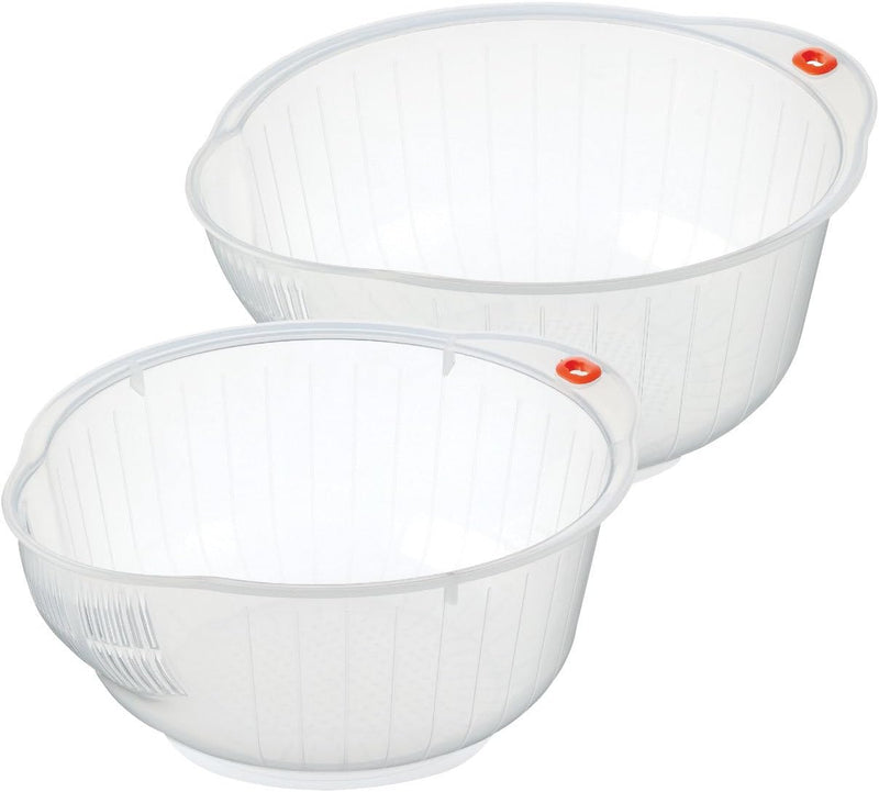 Japanese Rice Washing Bowls Set of 2 - Set of 2, 2-Quart and 2.5 Quart