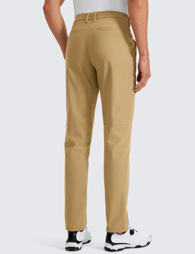 CRZ YOGA Men's All Day Comfy Golf Pants - 28"/30"/32"/34" Quick Dry Lightweight Work Casual Trousers with Pockets