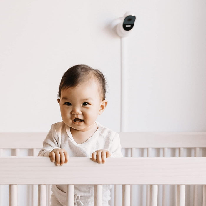 Owlet Cam 2 - Smart Baby Monitor Camera - Stream Secure HD Video and Audio with Night Vision, 4X Zoom, Wide Angle View and Sound, Motion and Cry Notifications - White