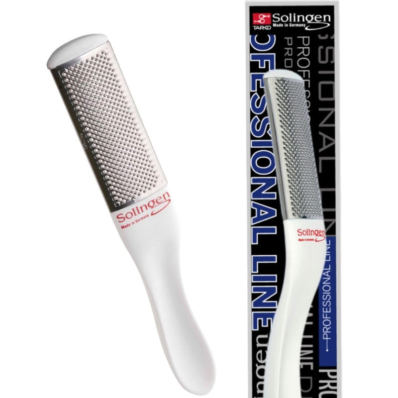 Solingen Professional Stainless Steel | Foot File | Foot Rasp | Callus Remover Best Foot Care Pedicure Tool To Remove Hard Skin | Can Be Used on Both Wet and Dry Feet | Made In Germany