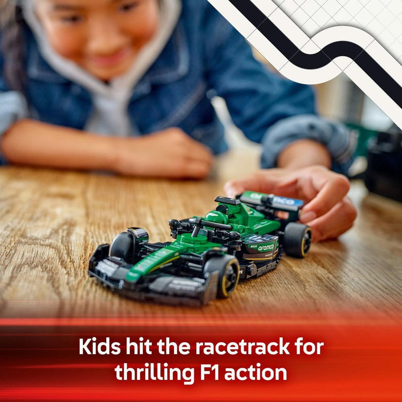 Speed Champions Aston Martin Aramco F1 AMR24 Race Car Toy with a Collectible Formula 1 Driver Minifigure - Model Kits for 10+ Year Old Boys & Girls or Adult Motorsport Fans 77245