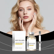 Deep Collagen Silk Peptide Ampoule Serum Set, Korean Anti-Aging Facial Essence for Glass Skin, Niacinamide & Hyaluronic Acid, Anti-Wrinkles Hydration, Lightweight Essence for Radiant Glow