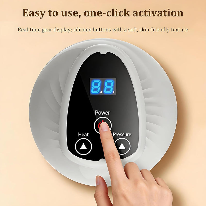 Vacuvia for Cellulite Machine with LED Light & Vibration, 9 Adjustable Suction Levels for Arms, Legs, Abdomen & Back, Rechargeable Handheld Body Massager for Skin Firming & Deep Relaxation