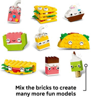 LEGO Classic Creative Food Friends Playset, Creative Role-Play Toy for Boys and Girls, Assorted Bricks to Build a Cupcake, Ice Cream, Avocado & Taco, Building Set for Kids Aged 4 and Over 11039