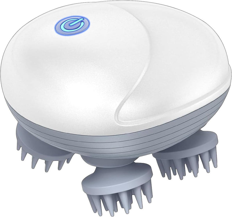 MOMENT Smart Scalp Massager for Men Women, Handheld Cat Dog Pet Head Massager with 3 Speeds, Waterproof Massager for Soothing Muscles Joints, Hair Growth & Stress Relax