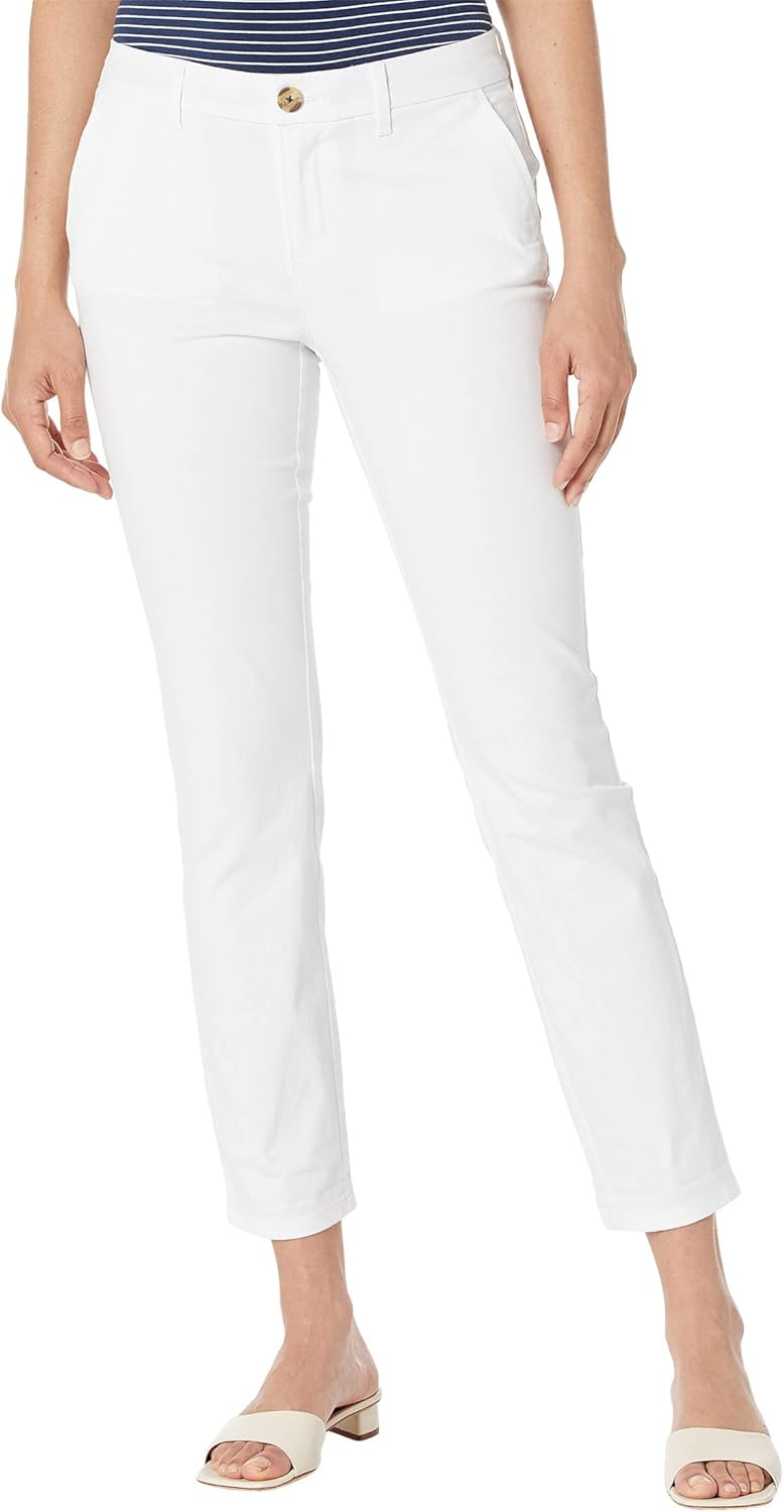 Women's Hampton Chino Pant - Solid Pants - white