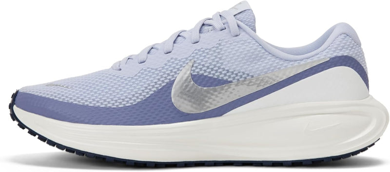 W NIKE REVOLUTION 8 womens LACED SHOES - GHOST/MTLC SILVER-WORLD INDIGO-SUMMIT WH