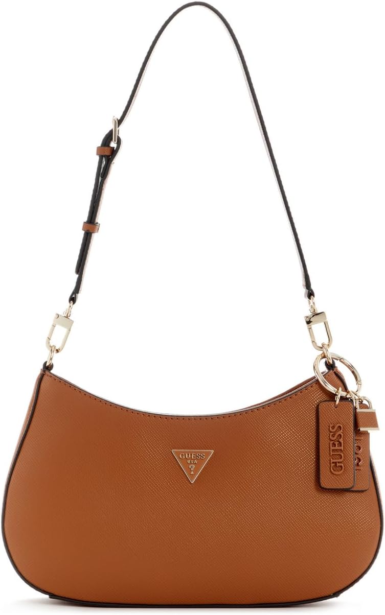 Womens Noelle Top Zip Shoulder Bag Handbag - Light Cognac