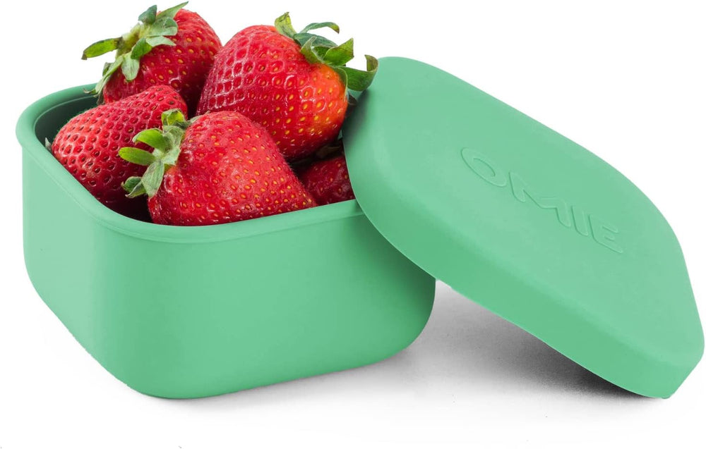 OmieBox Silicone Leakproof Snack Containers To Go, Food Storage Containers with Lid - BPA Free, Airtight, Dishwasher and Freezer Safe, Oven Safe - 9.4 ounces