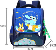 Cartoon children's backpack, toddler backpack boy girl school bag, cute children's travel backpack suitable for teen girls mini travel bag - Navy blue