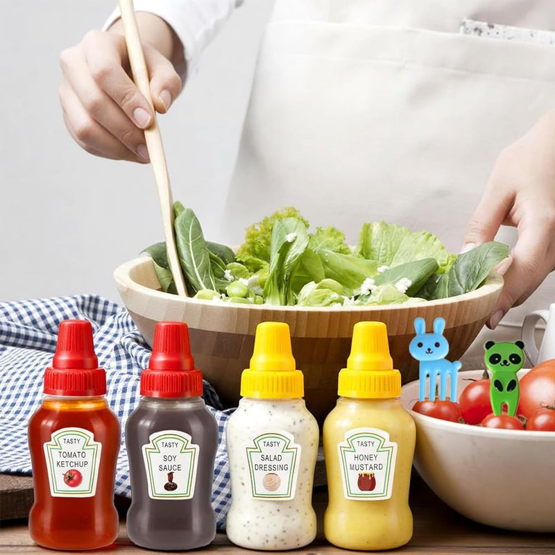 54 PCS Silicone Lunch Box Dividers, Lunch Box Accessories, Suitable for Children's Lunch Accessories Set