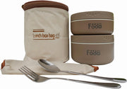 Bento Box, 4 Compartments Lunch Box For Kids and Adults, 1300ml Leakproof Food Container, for School, Work, Picnics, Microwave Safe, Dark Green - Khaki