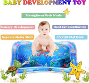 Tummy Time Water Mat Octopus Inflatable Baby Water Play Mat Sensory Toys Early Developmental Baby Toys for Newborn Girl & Boy